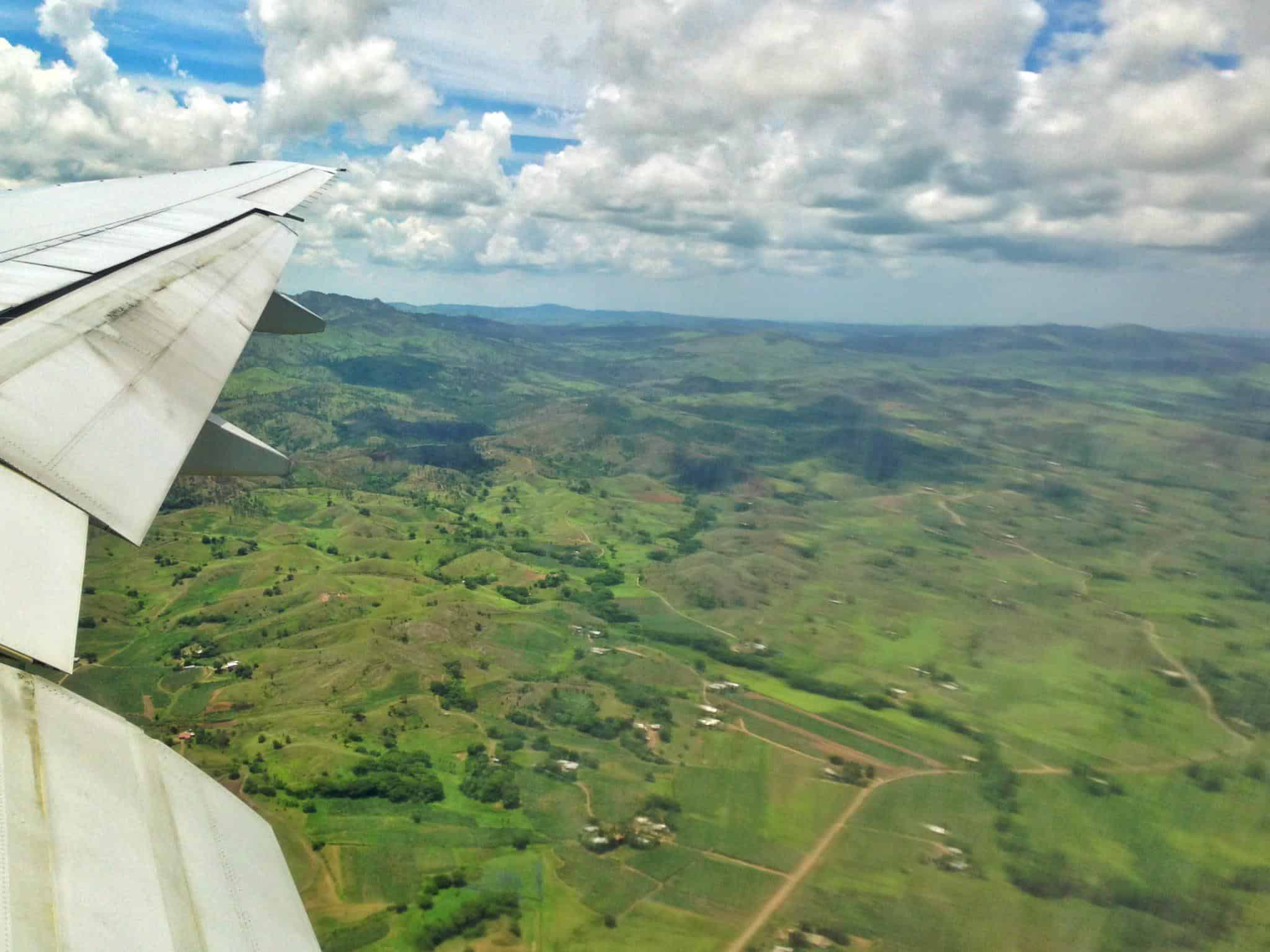 Flying over Nadi