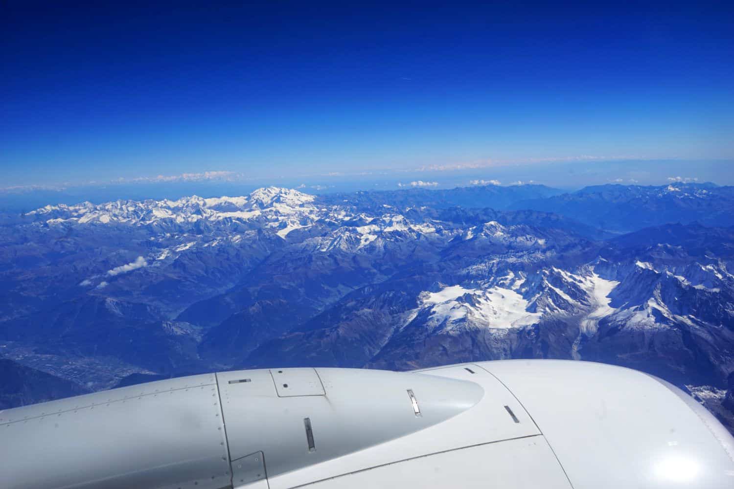 Flying over the French Alps
