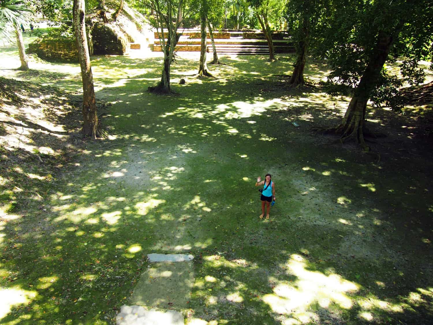 Lauren standing at Cahal Pech