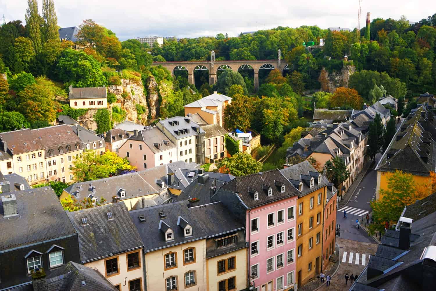 Luxembourg City from above