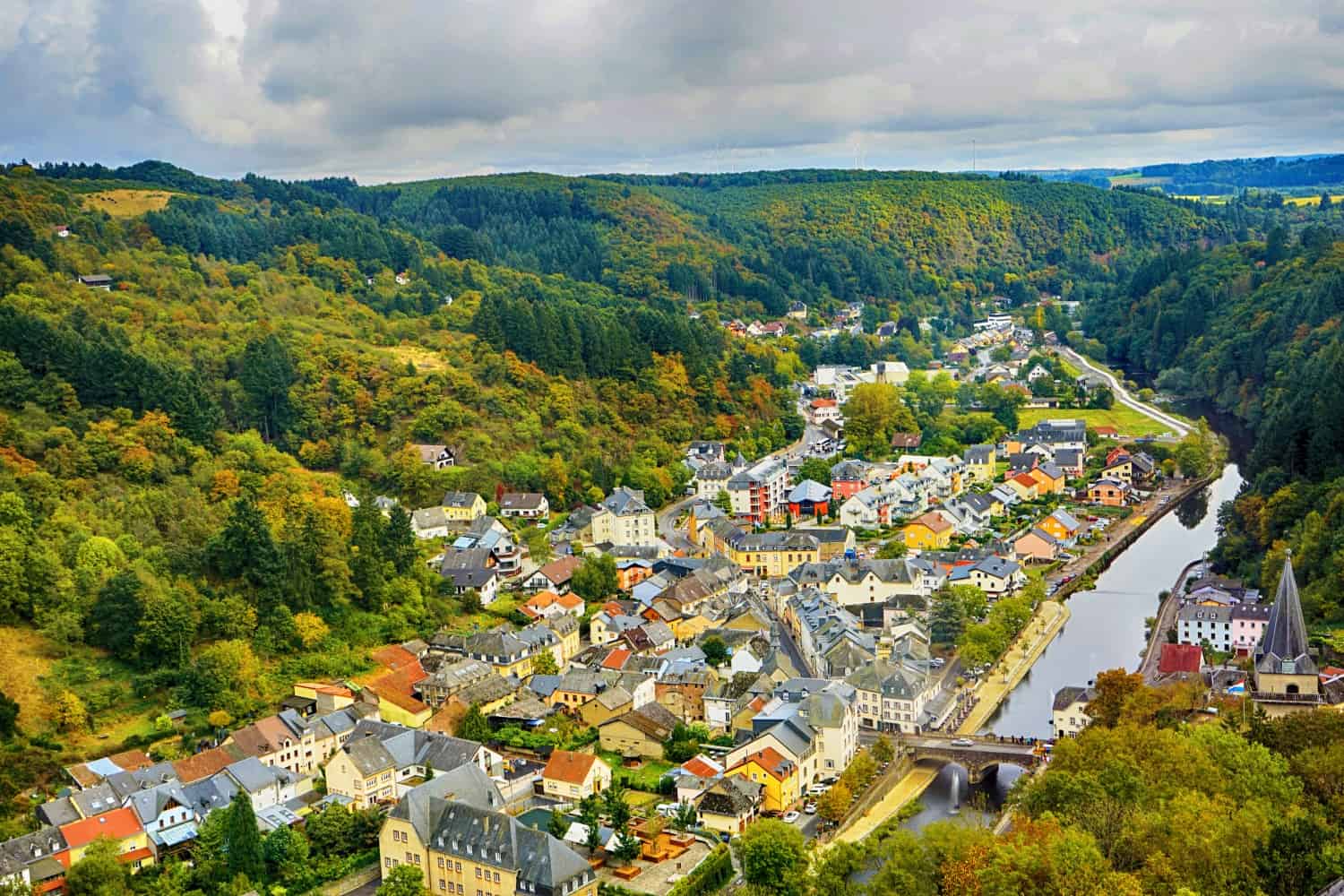 Vianden, as seen from its castle