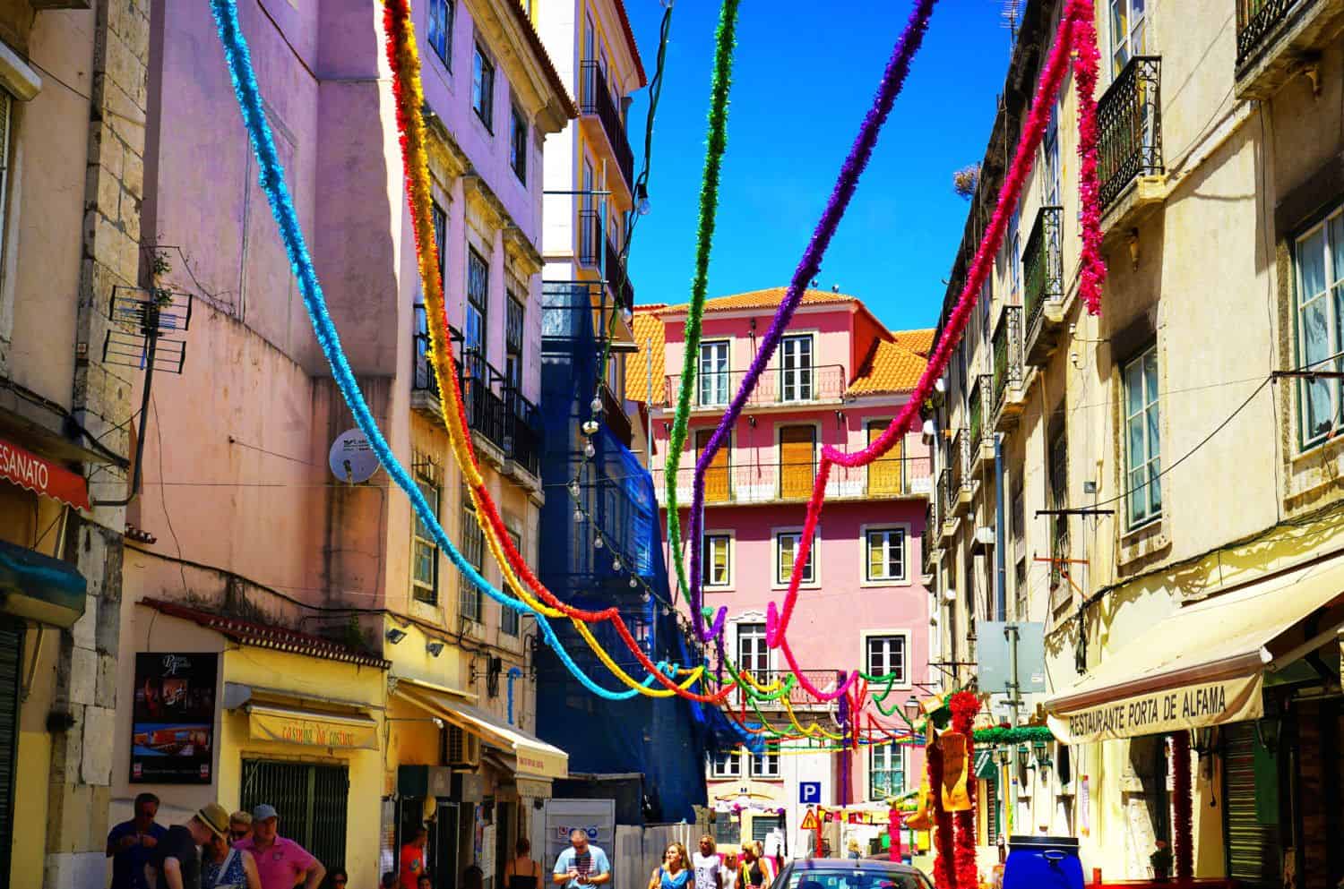 Alfama neighbourhood, in Lisbon