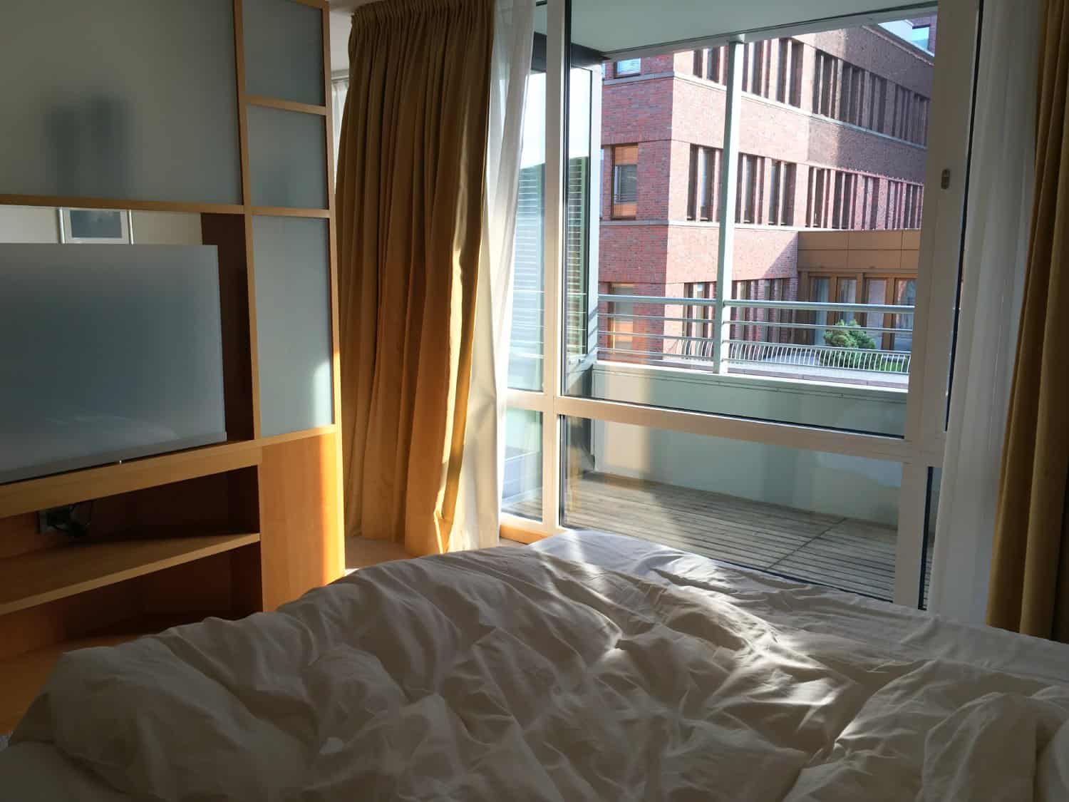 bedroom at the Mandala Hotel