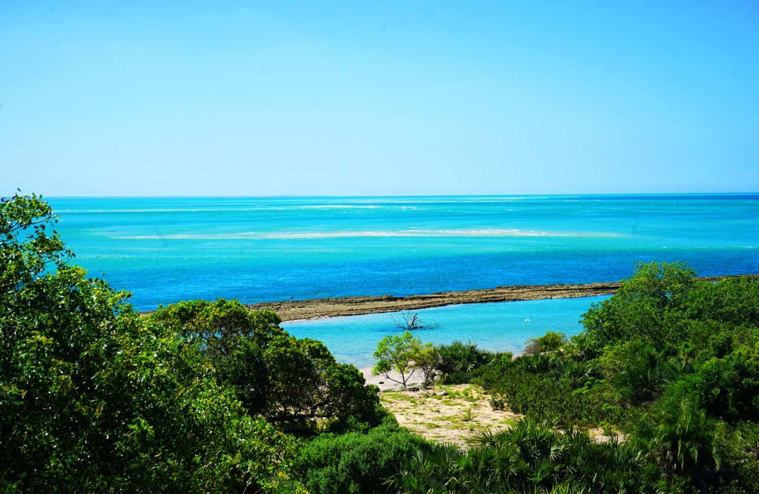 Bazaruto sandbanks from above