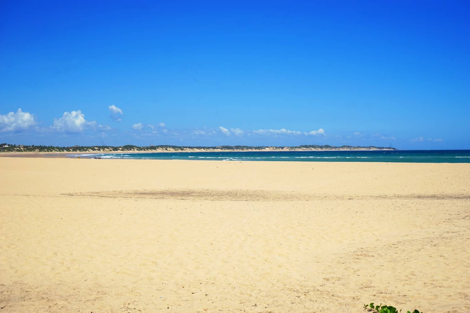 Empty beach in Tofo, Mozambique