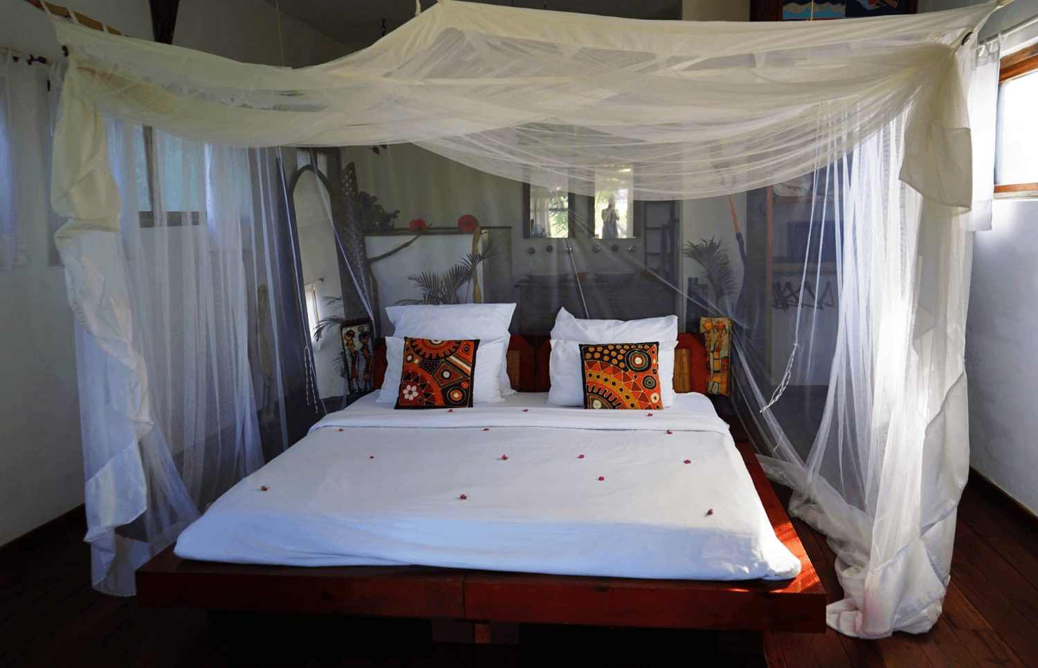 The bedroom at Baia Sonambula, Tofo