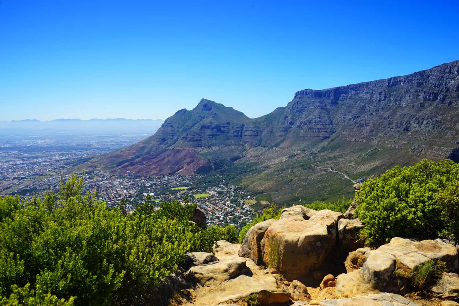 View of Table Mountain from Lions Head