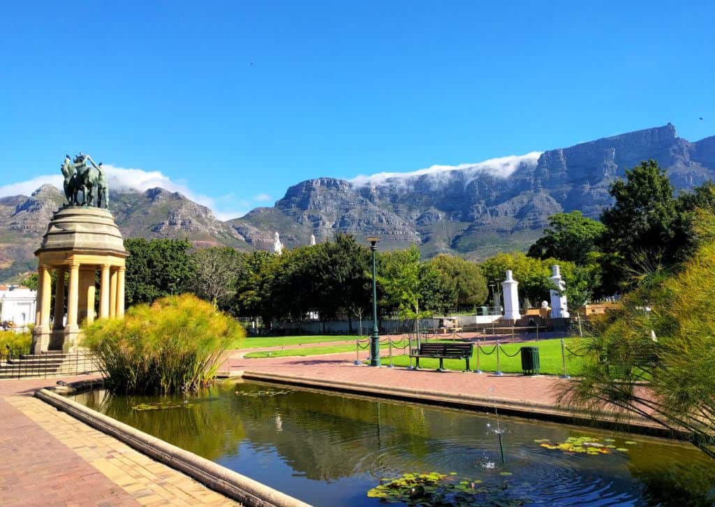 Cape Town gardens and fountain
