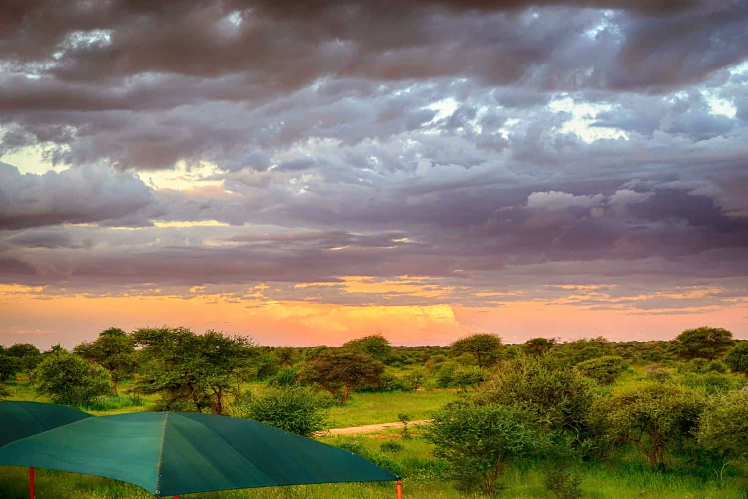 Namibia sunset at Ovita