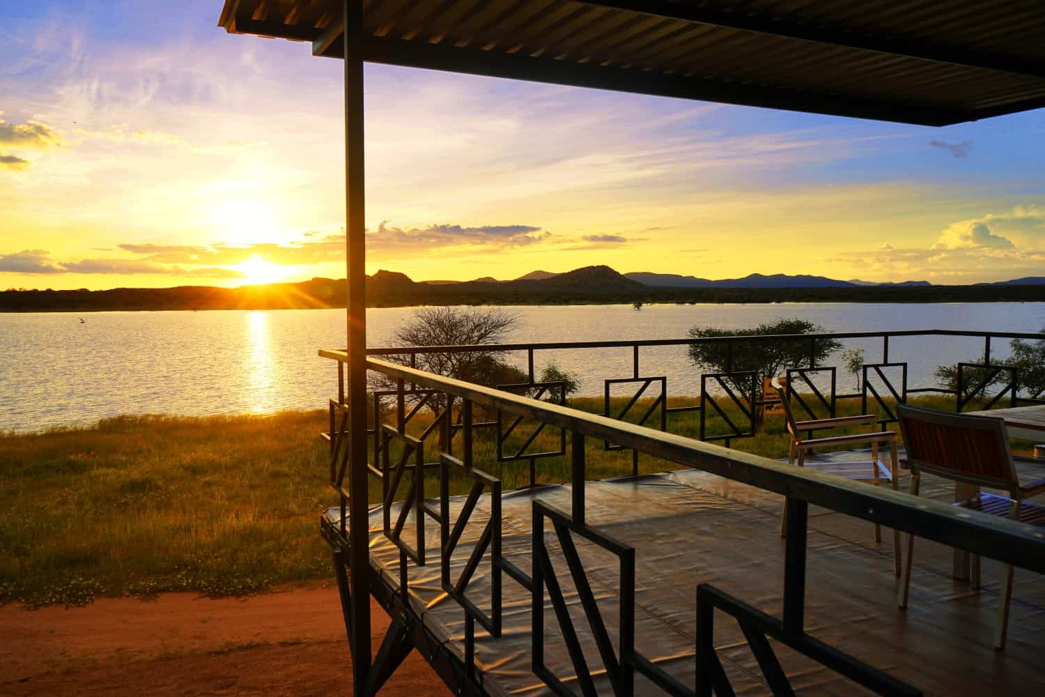Sunset at Ovita Wildlife Lodge Namibia
