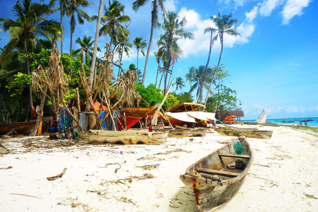 Dhow construction in Nungwi, Zanzibar