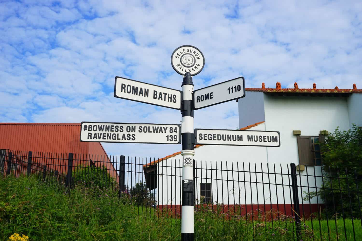 Hadrian's Wall signpost