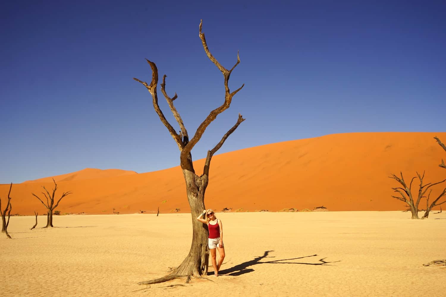 Lauren at Dead Vlei