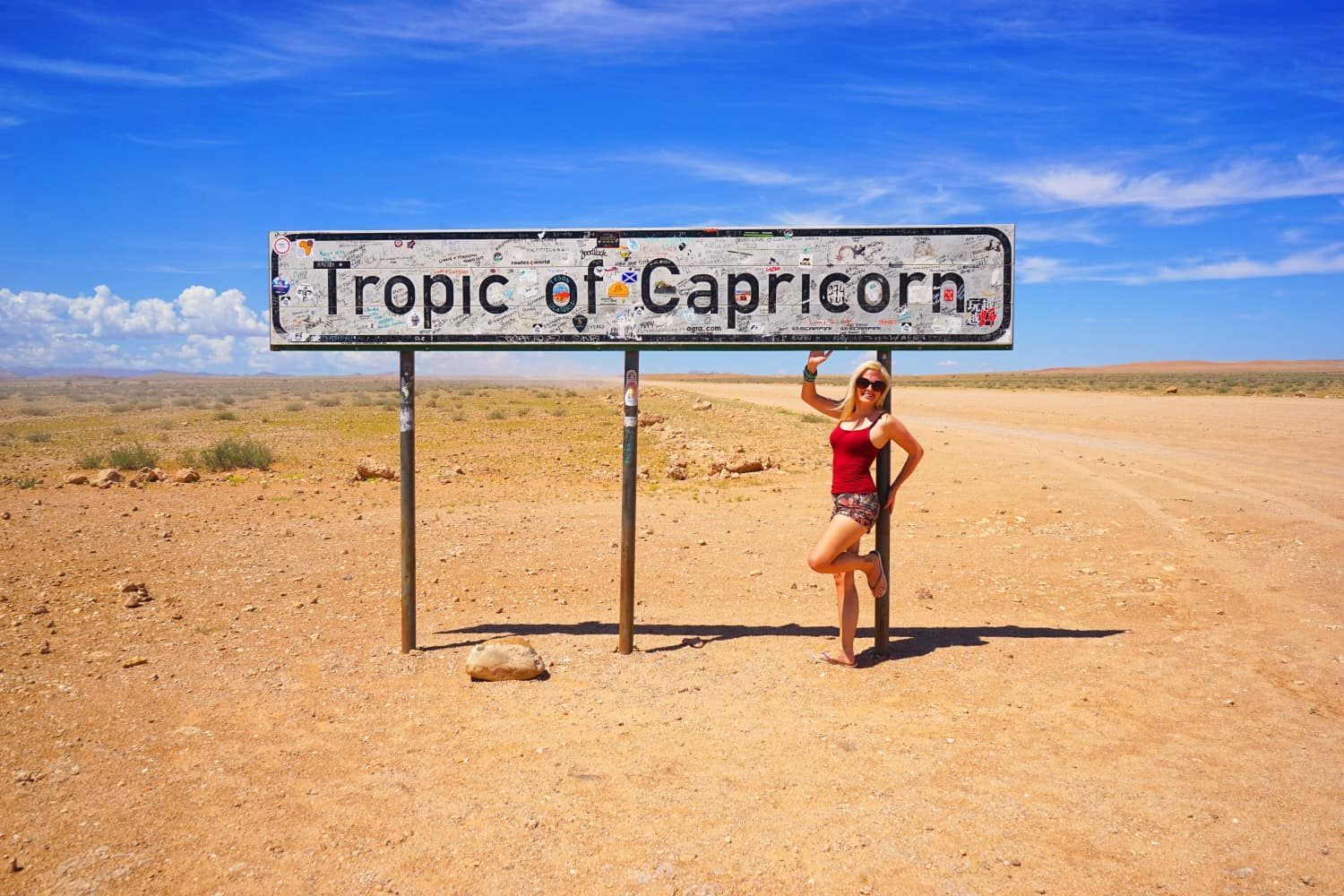 Lauren at the Tropic of Capricorn
