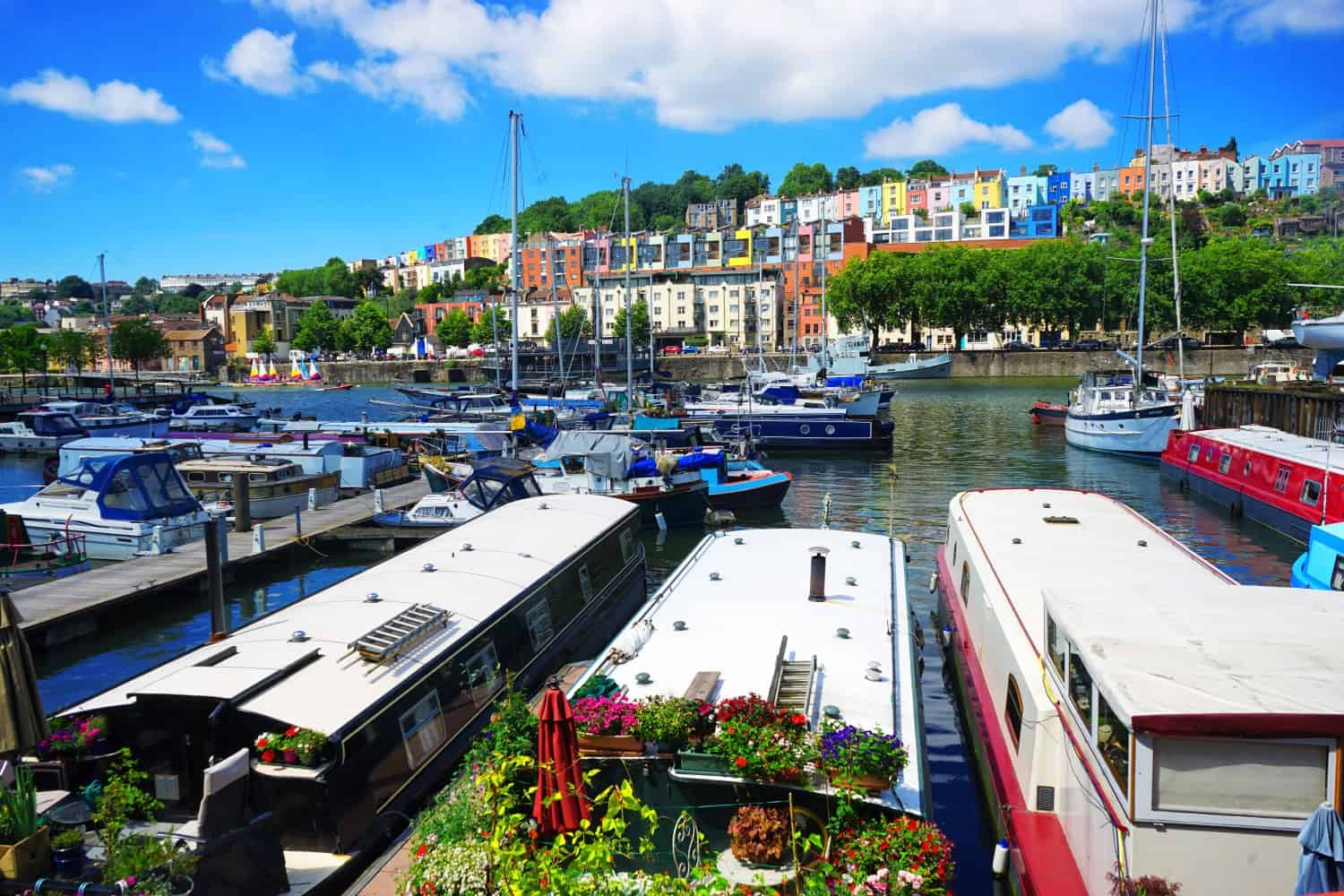 Colourful Bristol on a sunny day