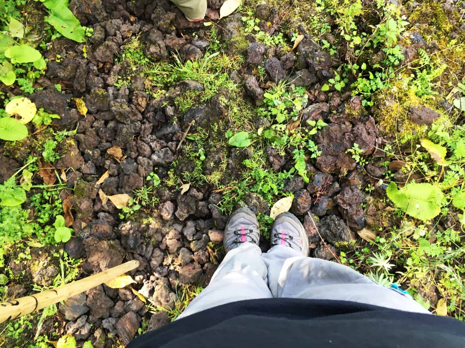 Lava rocks on Mount Nyiragongo