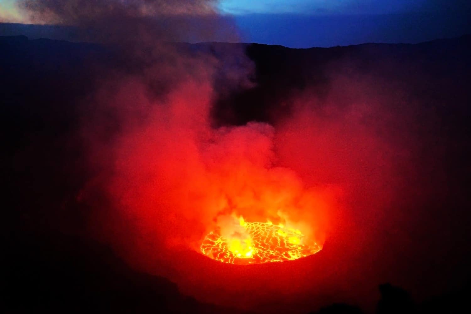 Mount Nyiragongo lava lake