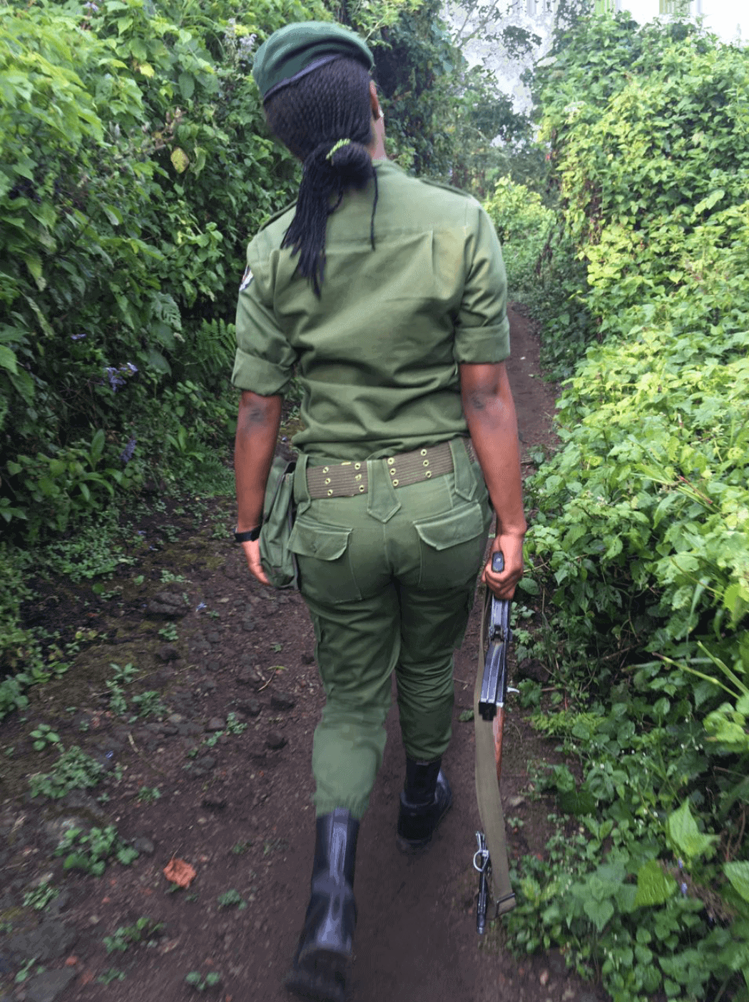 Woman ranger at Virunga National Park