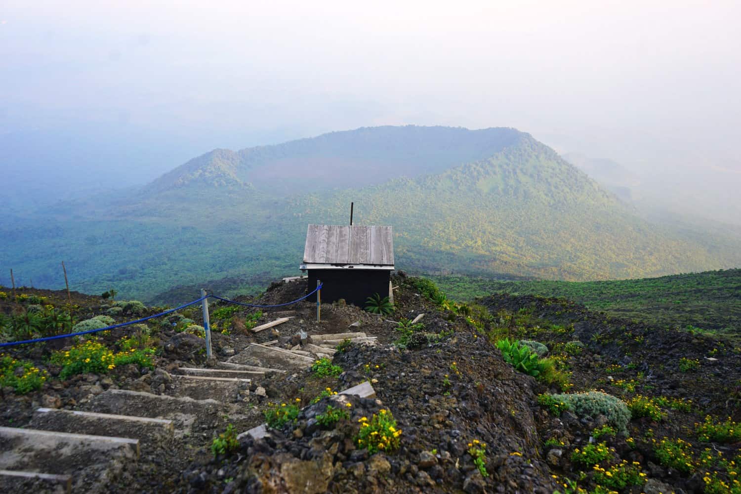 Toilet at Nyiragongo