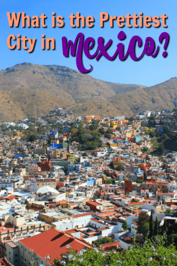 The most beautiful place in Mexico is Guanajuato. This colourful city is located in the mountains and provides spectacular views no matter where you are.