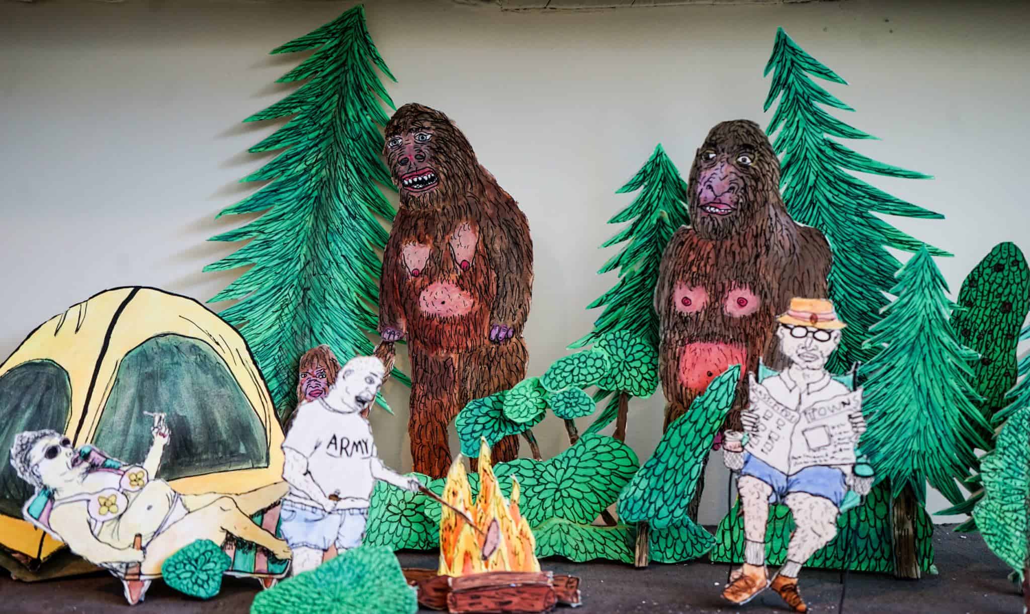 Bigfoot display at the Cryptozoology Museum