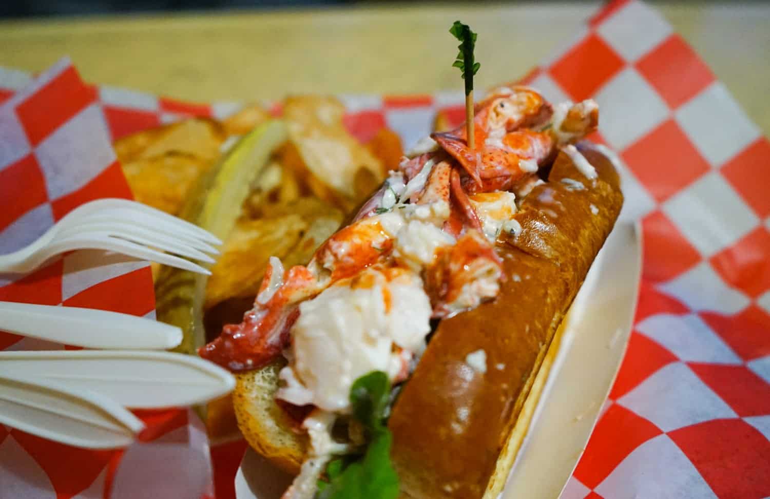 Lobster roll in Maine