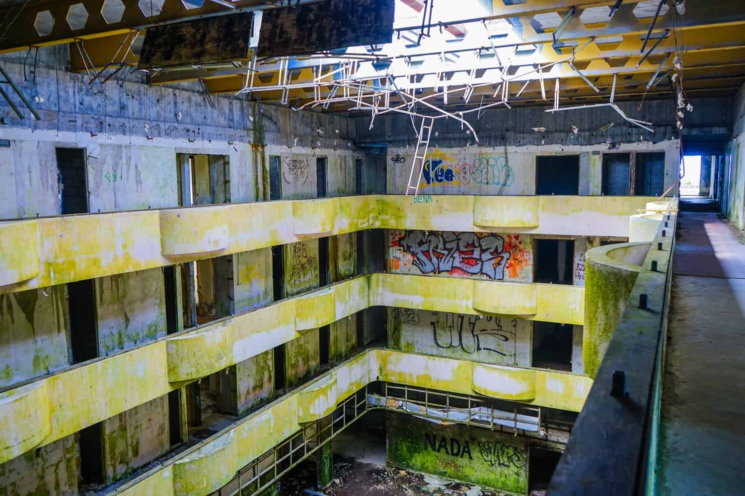 Abandoned hotel in the Azores