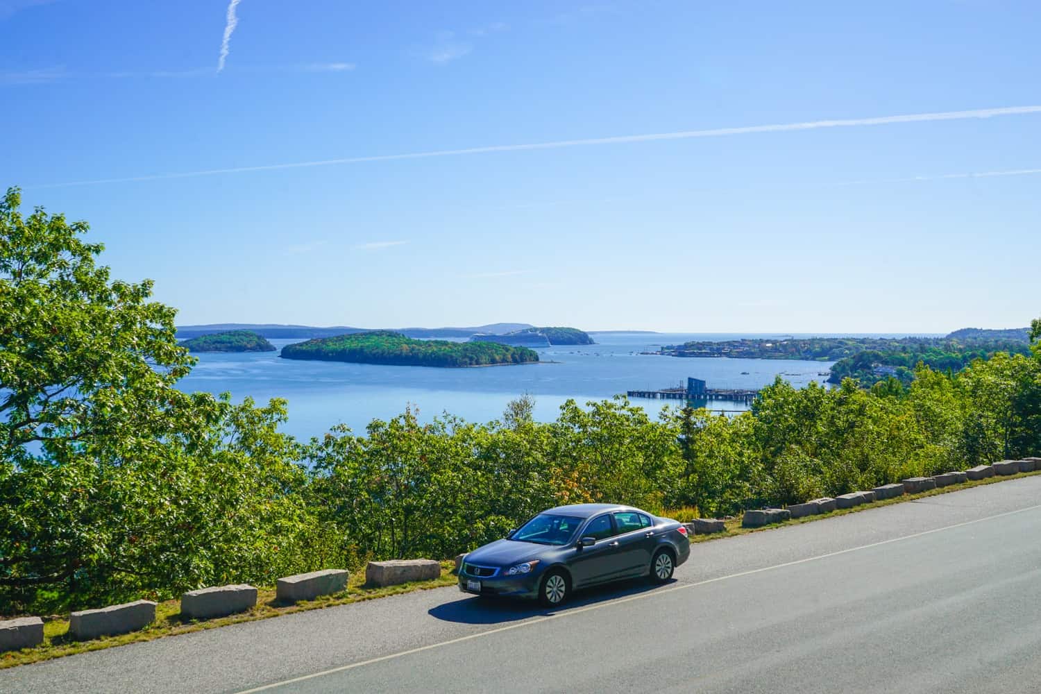 Car in Acadia National Park