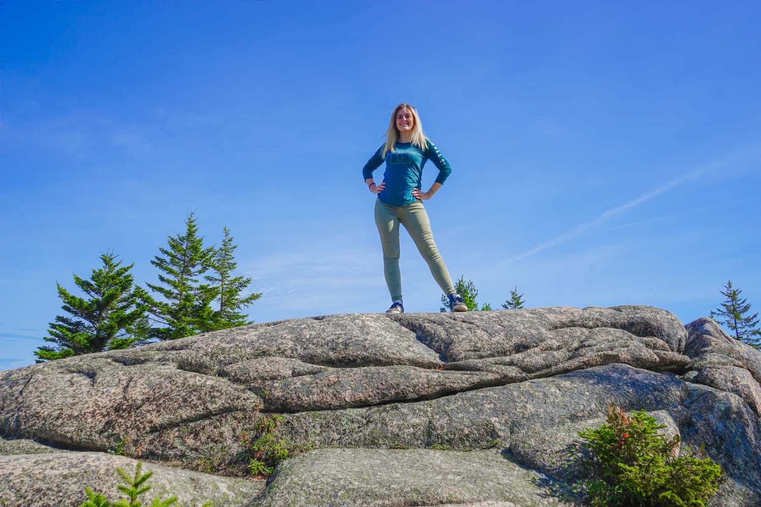 Lauren in Acadia National Park