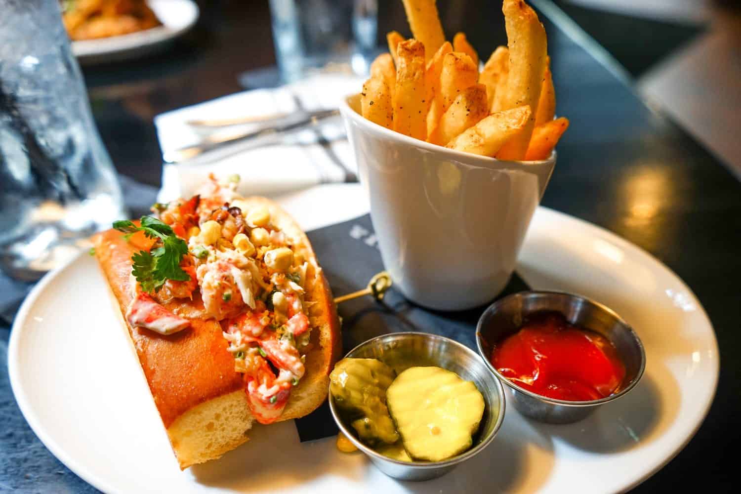 Lobster roll in Boston