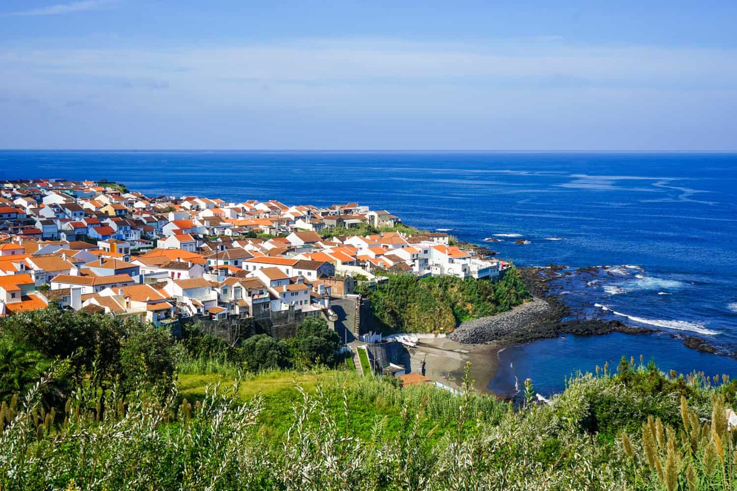 Ocean town in Sao Miguel the Azores