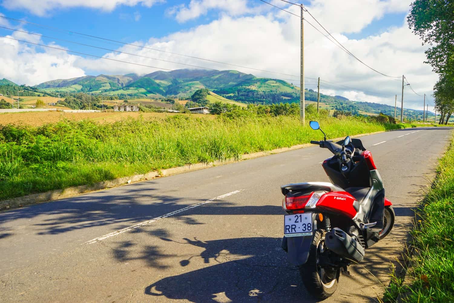 Scooter on Sao Miguel in the Azores