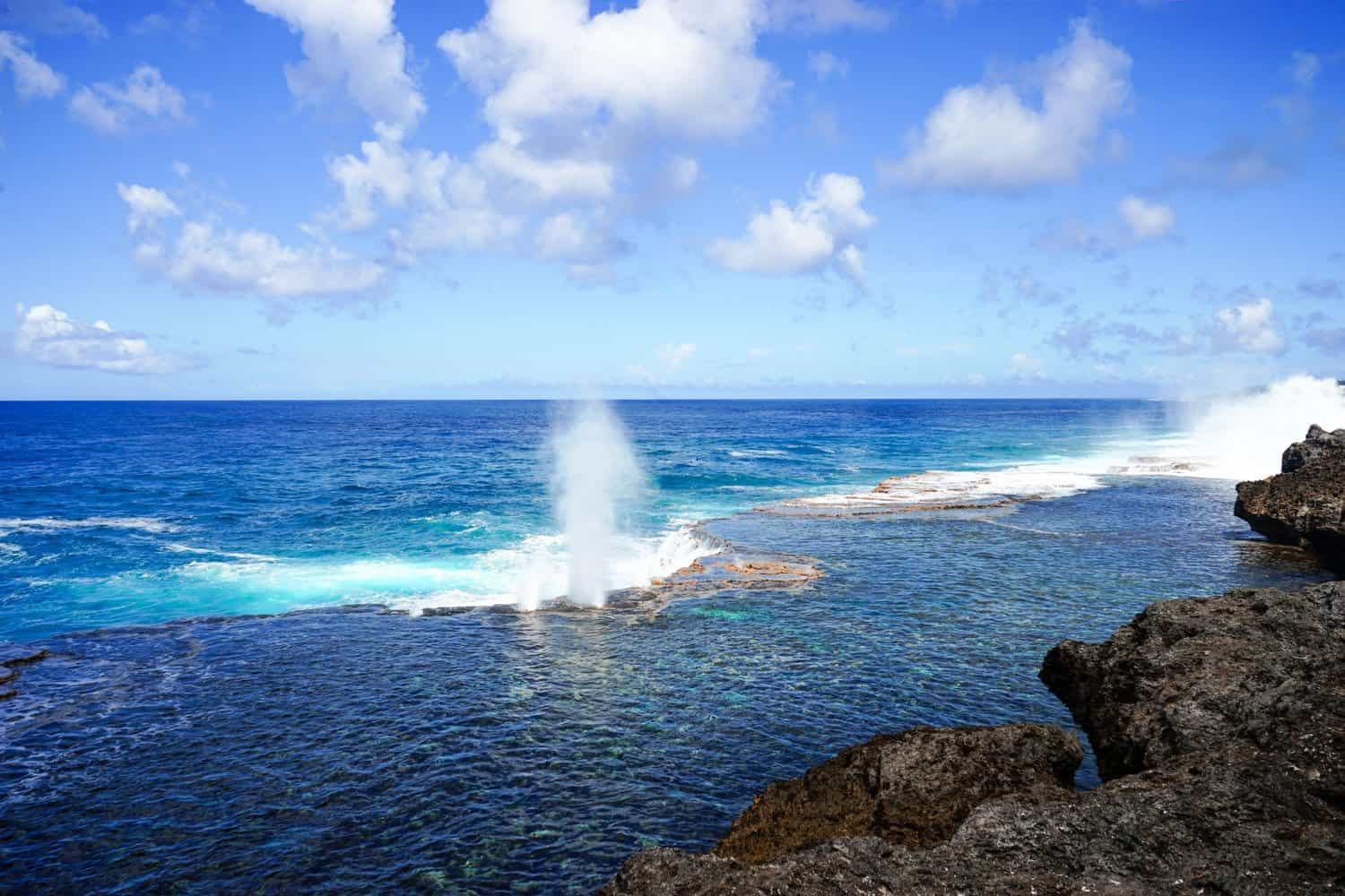 Blowholes in Tongatapu