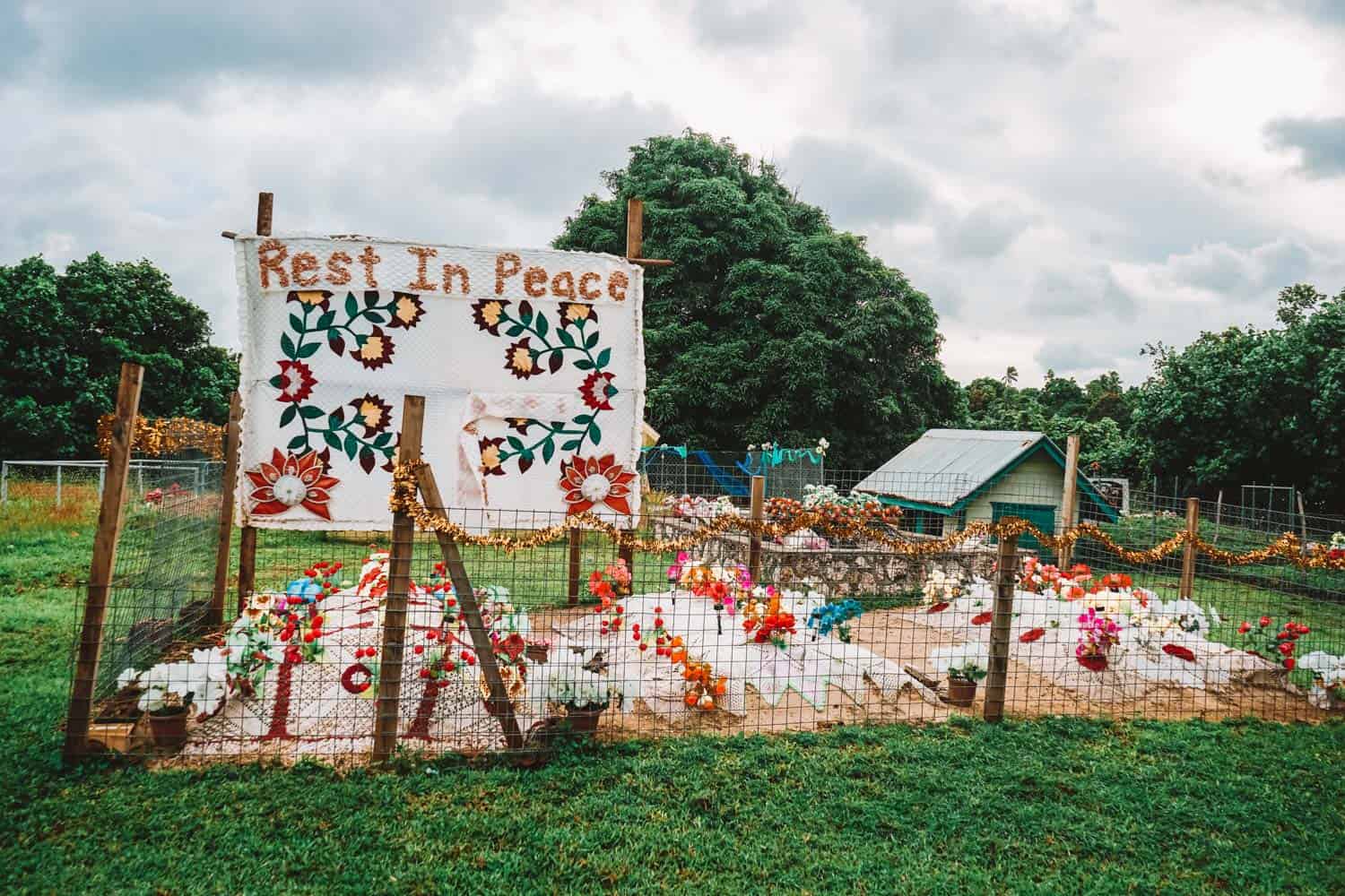 Cemetery in Tonga