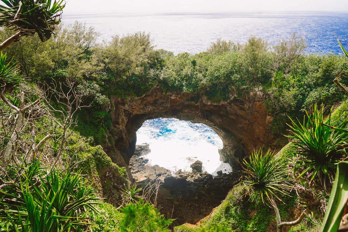 Natural archway in Eua Tonga