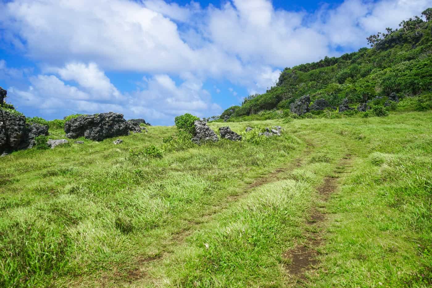 Walking the south coast of Eua