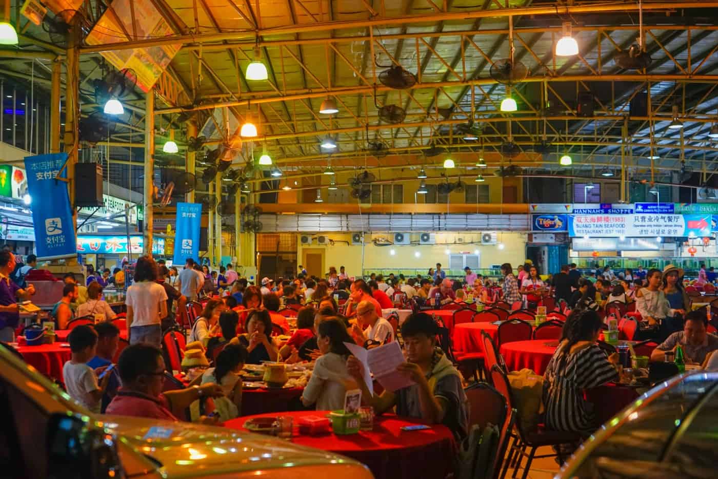 Food court in Kota Kinabalu