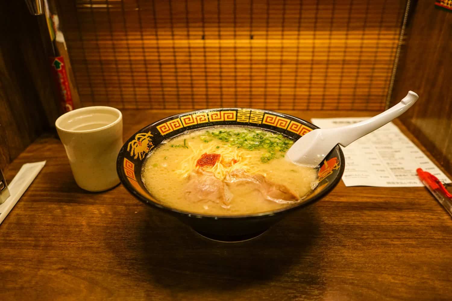 Ichiran ramen in Tokyo Japan