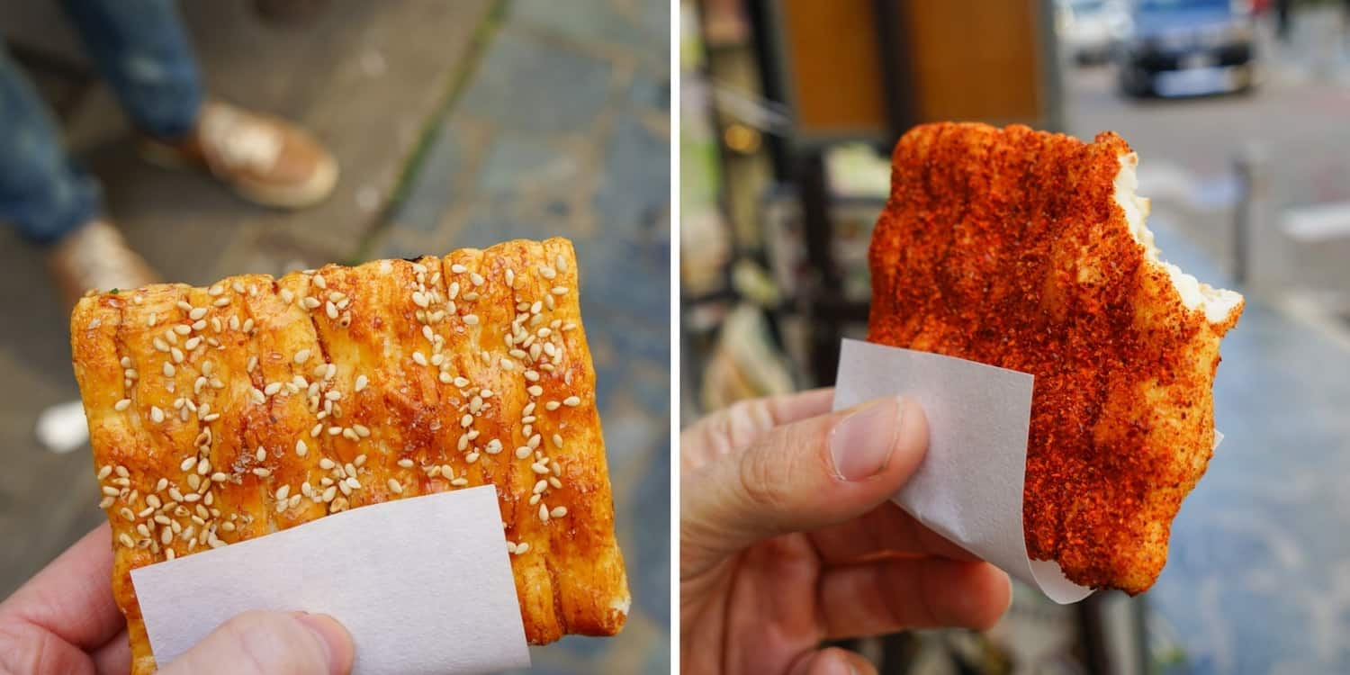 Street snack in Nara, Japan
