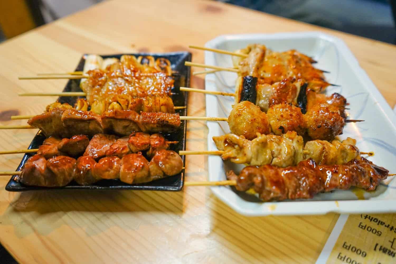 Yakitori on Piss Alley in Tokyo Japan
