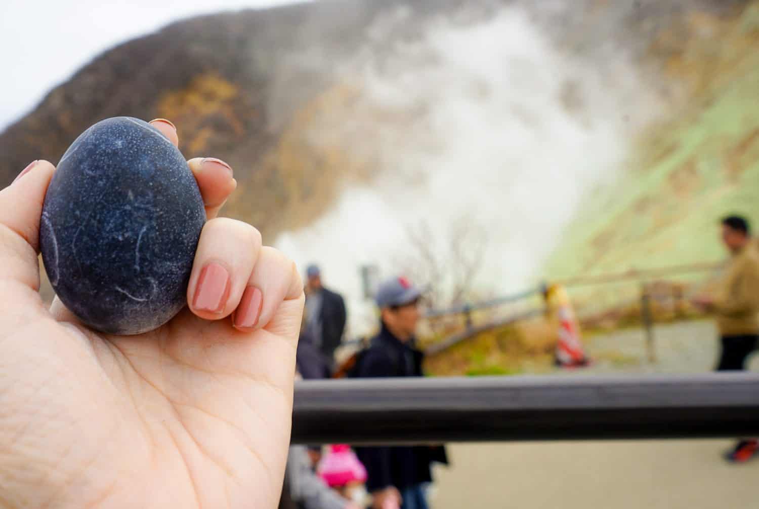 sulphuric egg in Hakone Japan