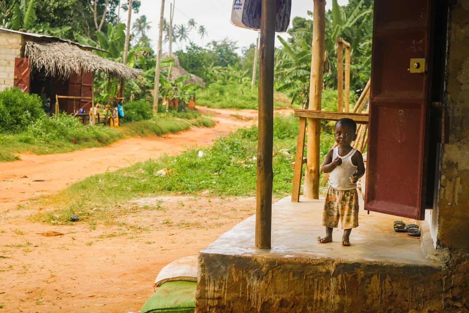 Child in Tanzania village