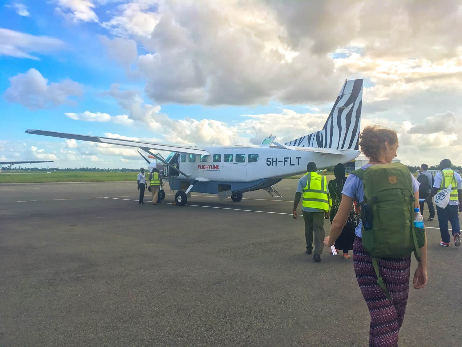 Flightlink plane in Tanzania