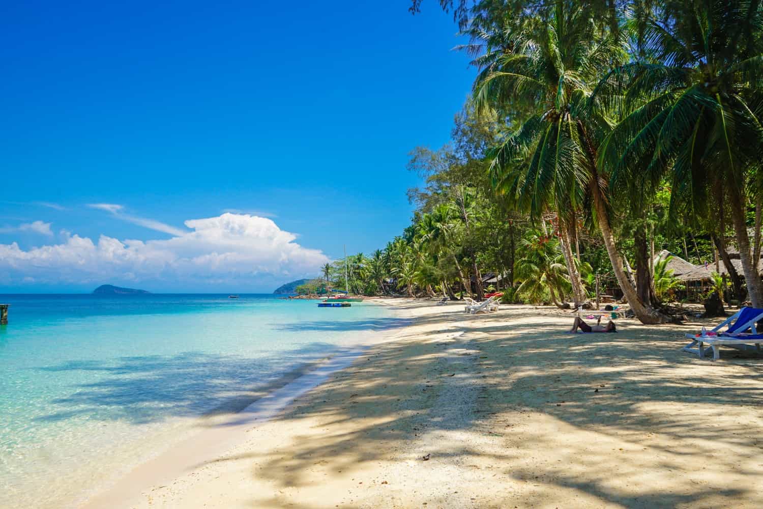 Empty beach in Thailand