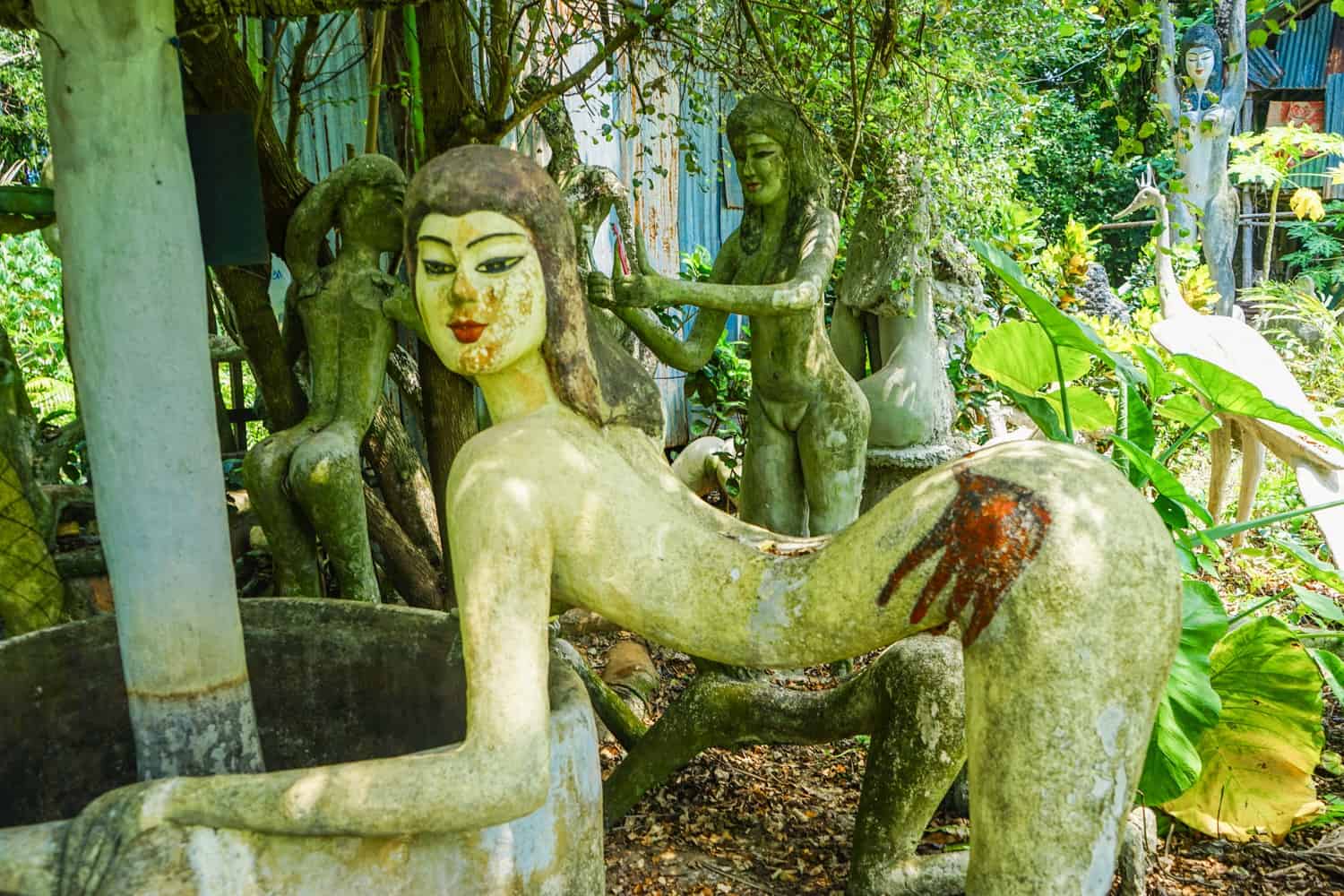 Erotic sculptures in Koh Mak_