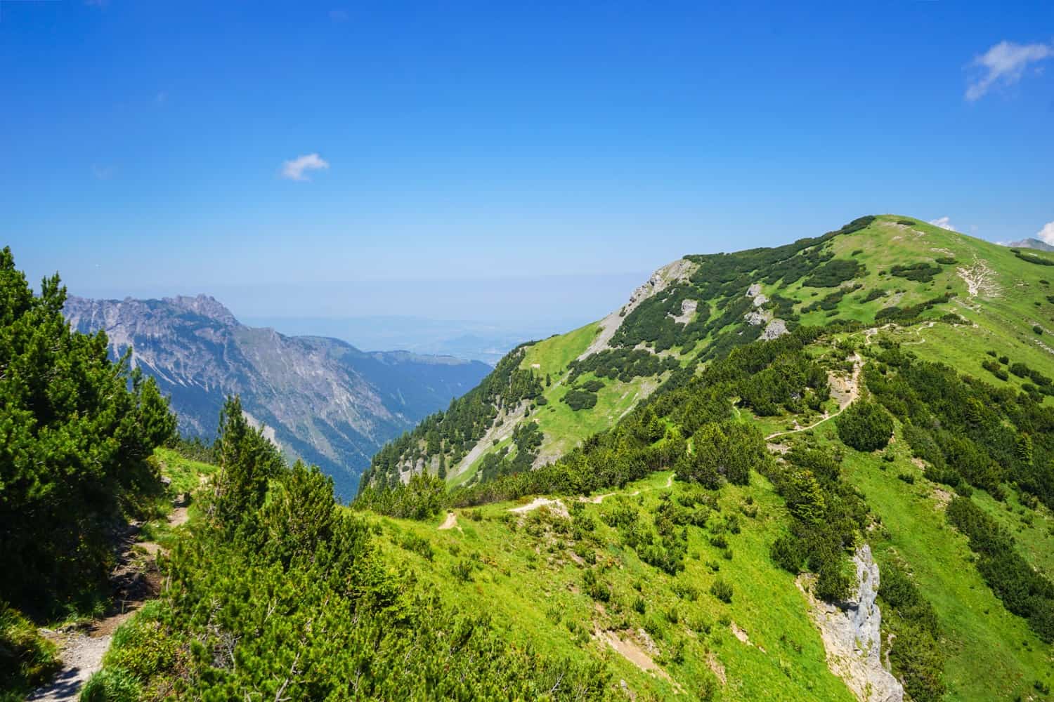 Hiking trail in Liechtenstein