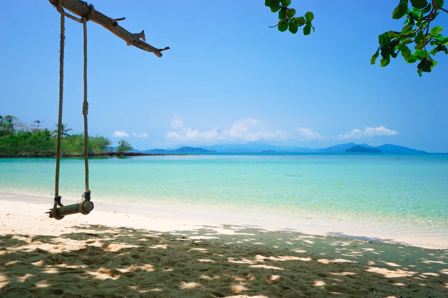 Swing on a beach in Thailand