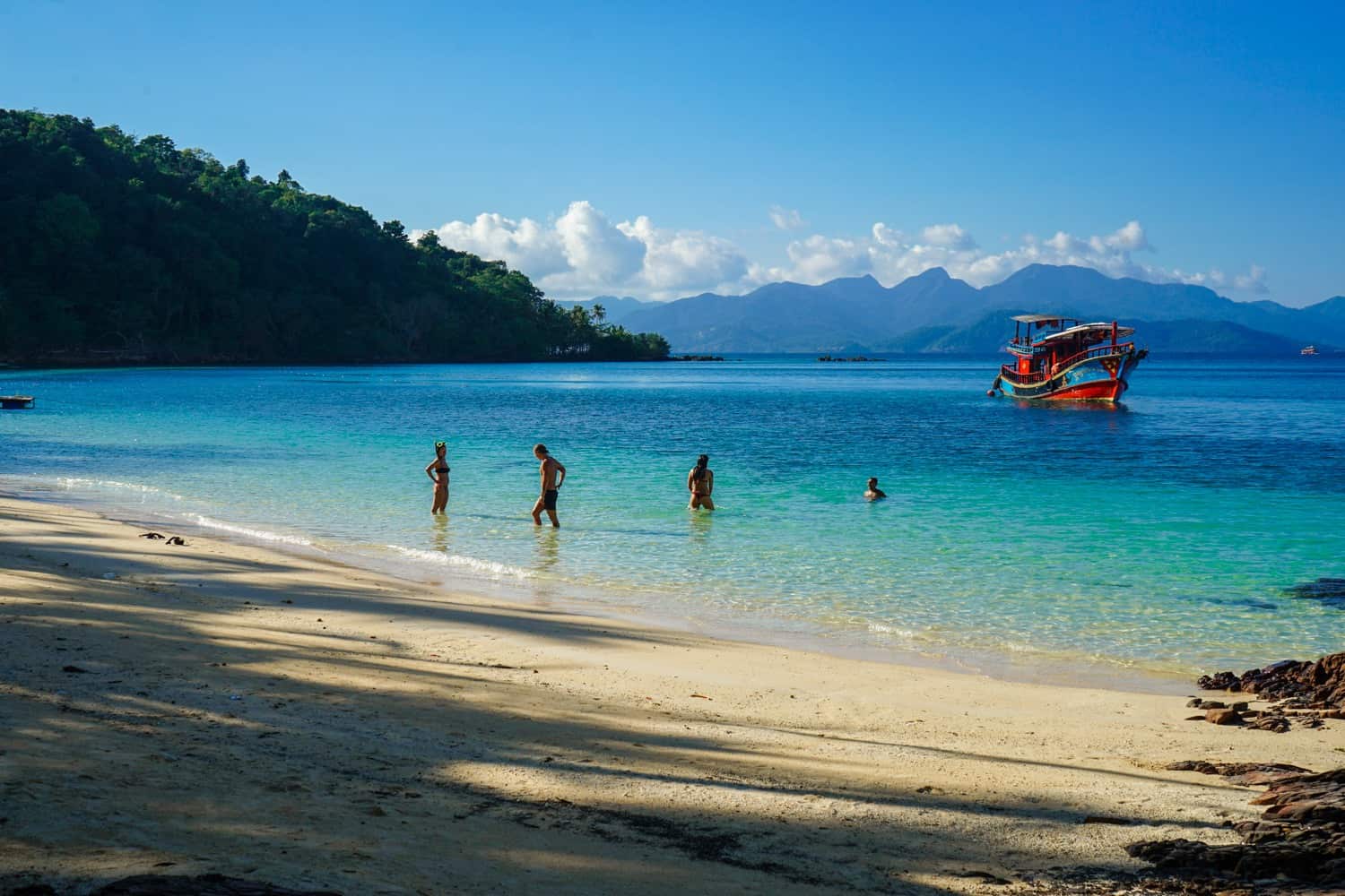 boat in Koh Wai Thailand