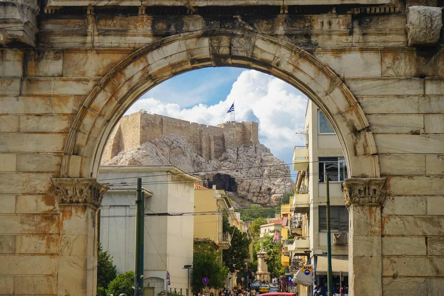 Hadrian's Gate and the Acropolis