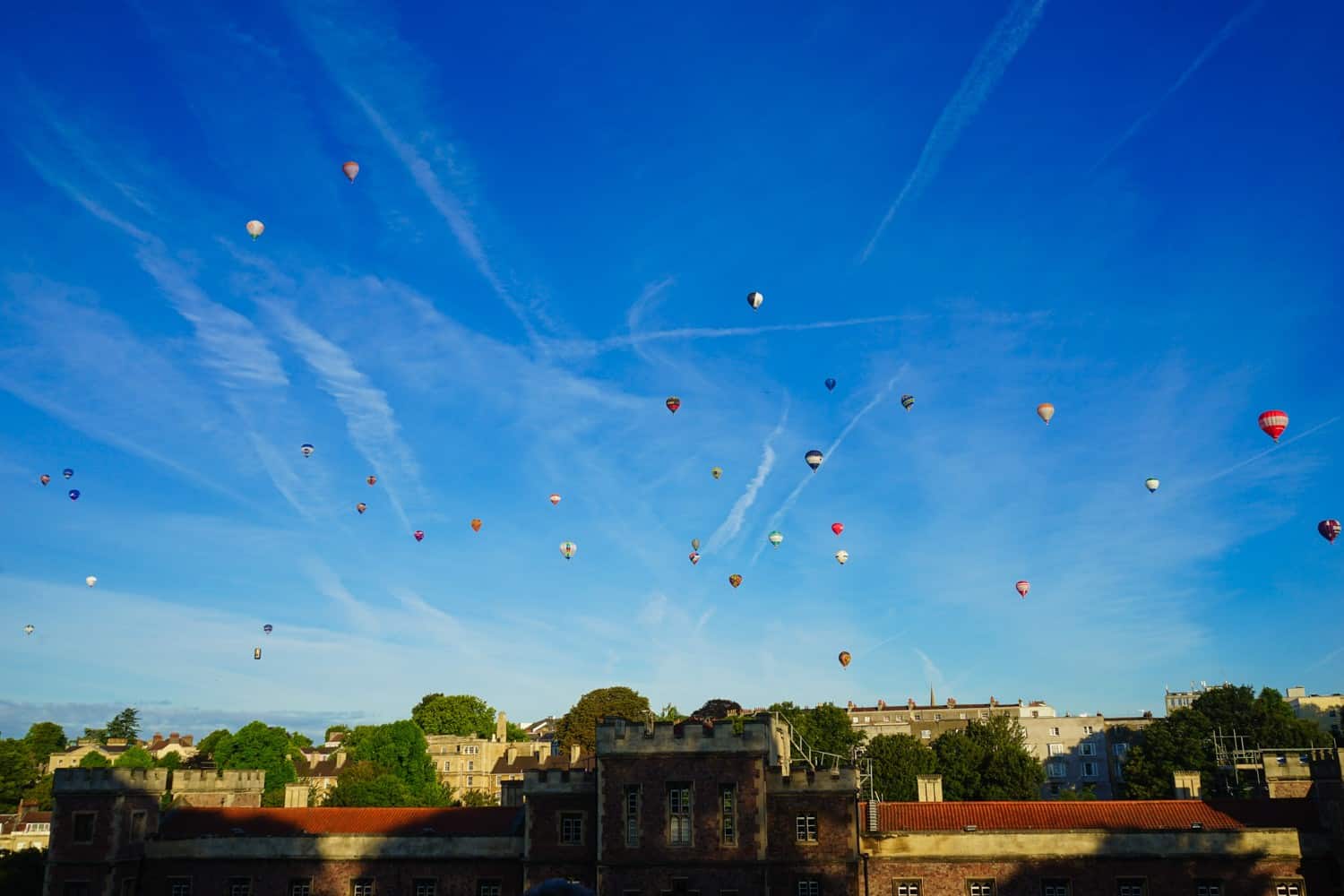 Bristol Balloon Fiesta over the city